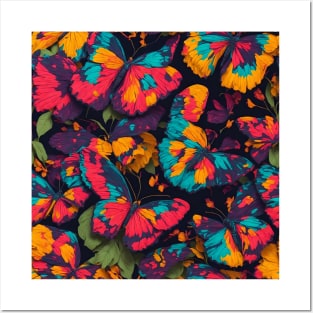 Butterflies pattern Colorful Daring Posters and Art